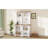Spacious Storage Bookcases, Mdf Wood Modern Curved Shelves For Home