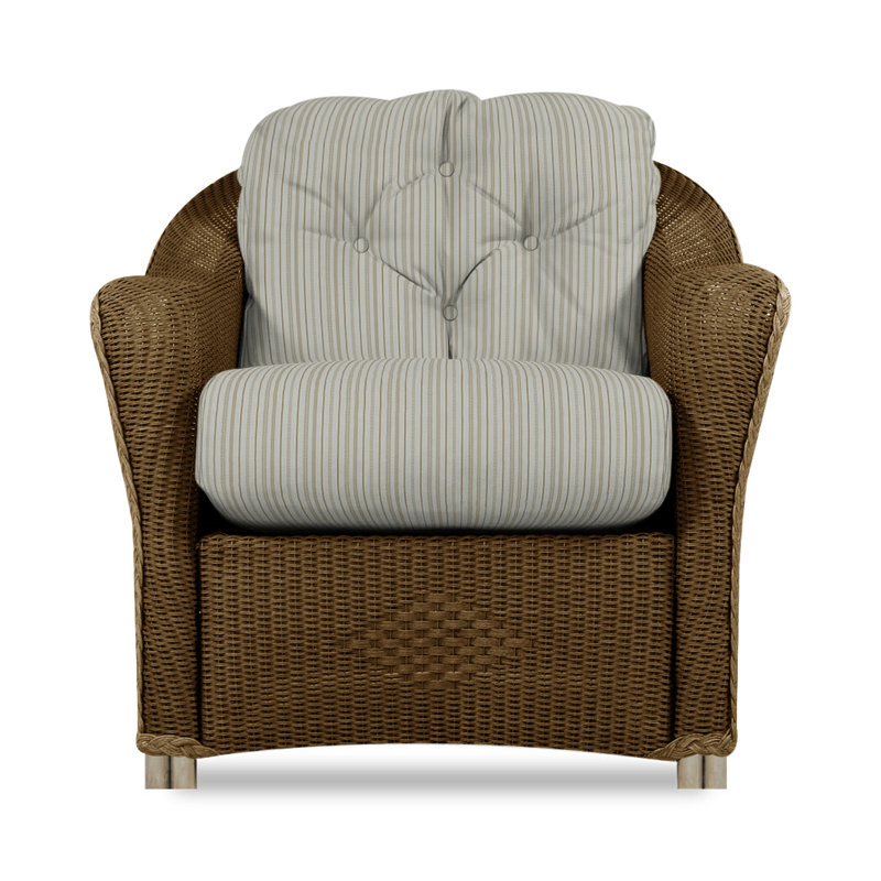 Reflections Outdoor Lounge Chair, Bark, Rollo Linen