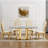 70" Rectangle Faux Marble Dining Table-1456587079-1456587078