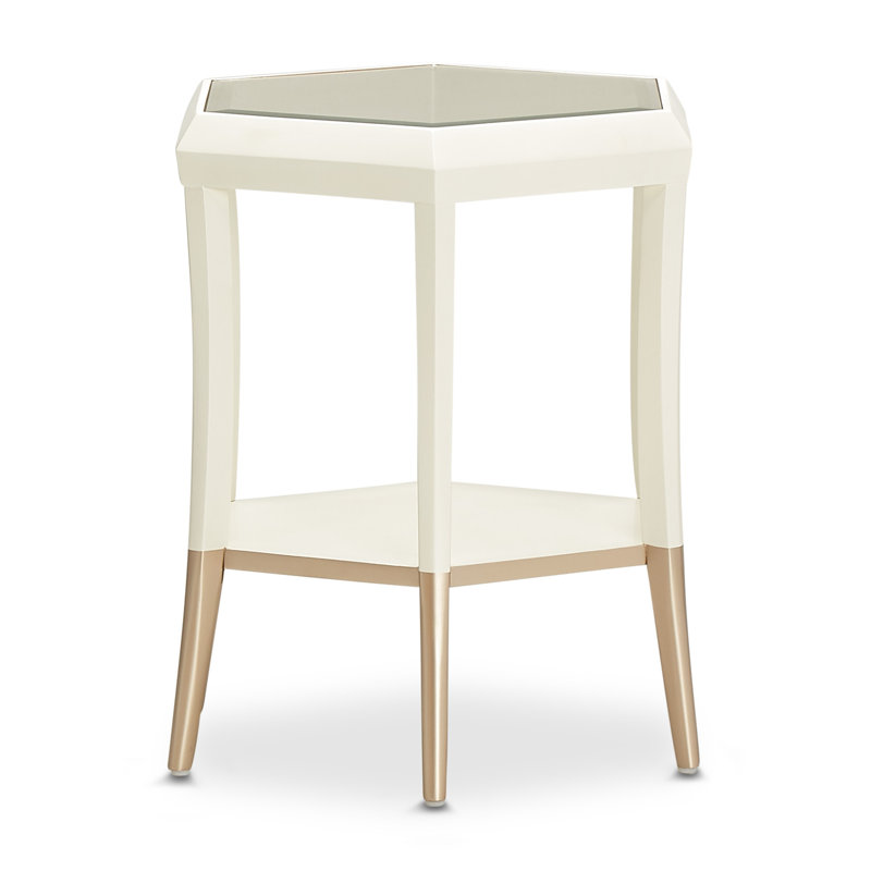 La Rachelle Glass End Table