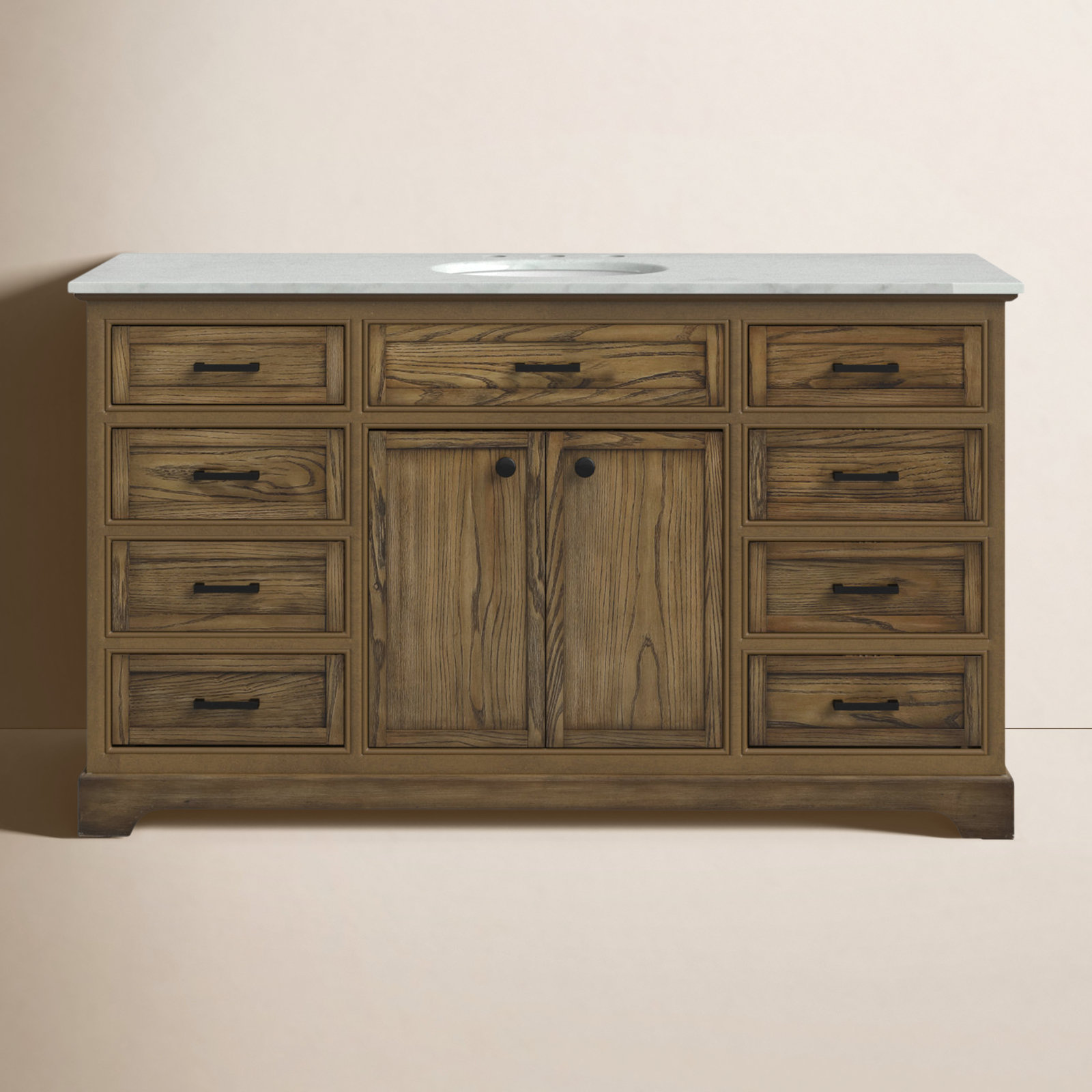 Hermes 60'' Single Bathroom Vanity, Driftwood
