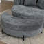 Grand repose-pieds rembourré avec rangement demi-lune-41860305