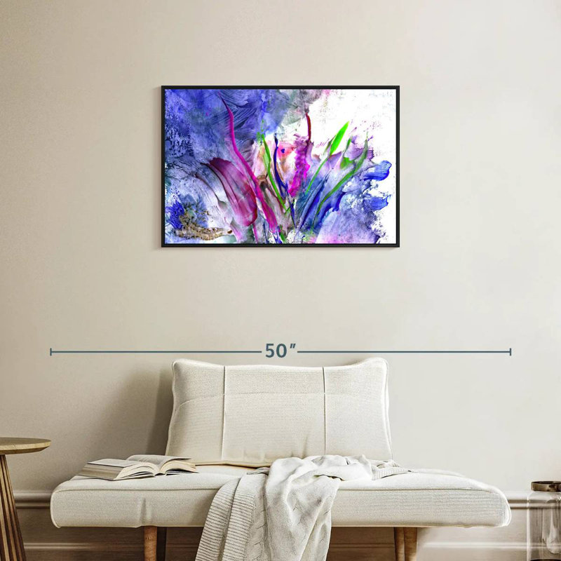 Avery Abstract Flower, 21" H x 31" W