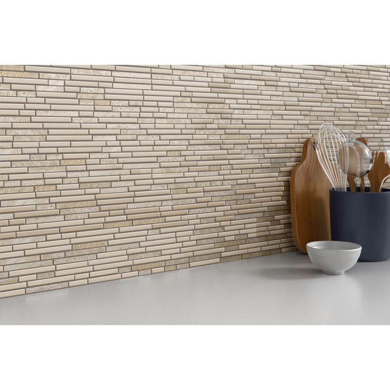 Lucente Campo 12 in. x 13 in. Glossy/Matte Glass Wall Tile (10.72 sq. ft./Case), Servolo