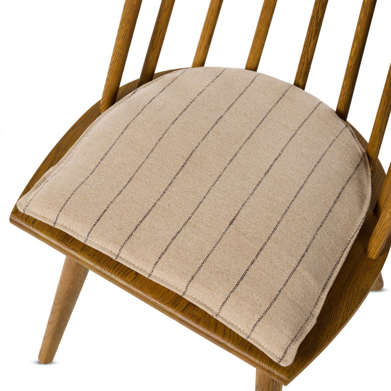 Lewis Windsor Chair With Cushion-Sandy Oak, Sandy Oak
