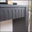 Console moderne noire à 4 tiroirs - Table d'entrée avec rangement 59,2 po-118038470