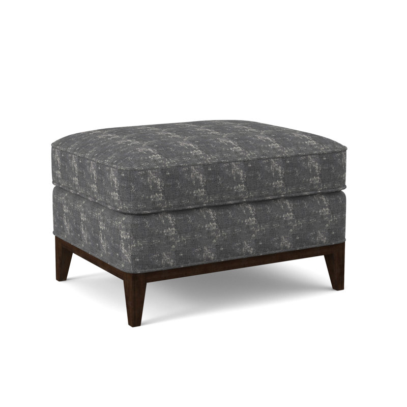 Sonoma Ottoman, American Walnut, Margaret Tangelo Polyester Blend