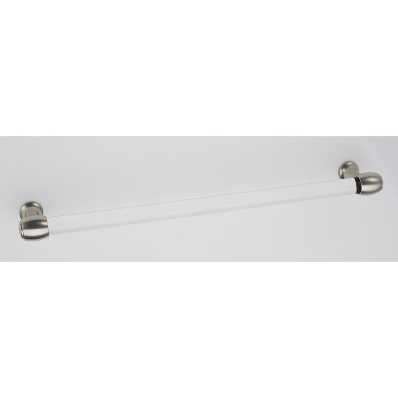 Royale Acrylic Bar / Handle Pull, Polished Nickel, 12"