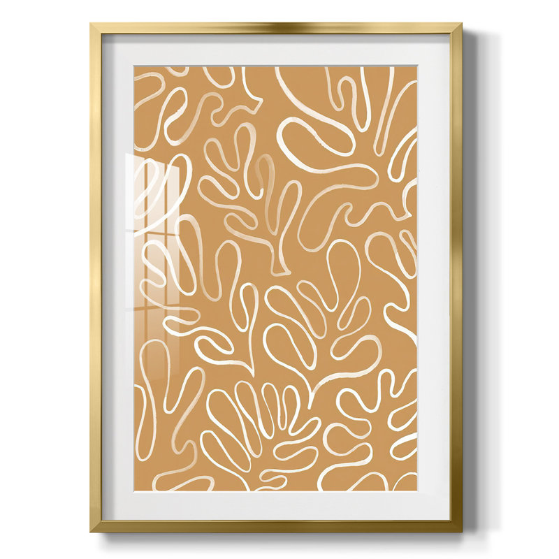Matisse pièces I - impression encadrée, H 25,5 po x l 17,5 po, Doré
