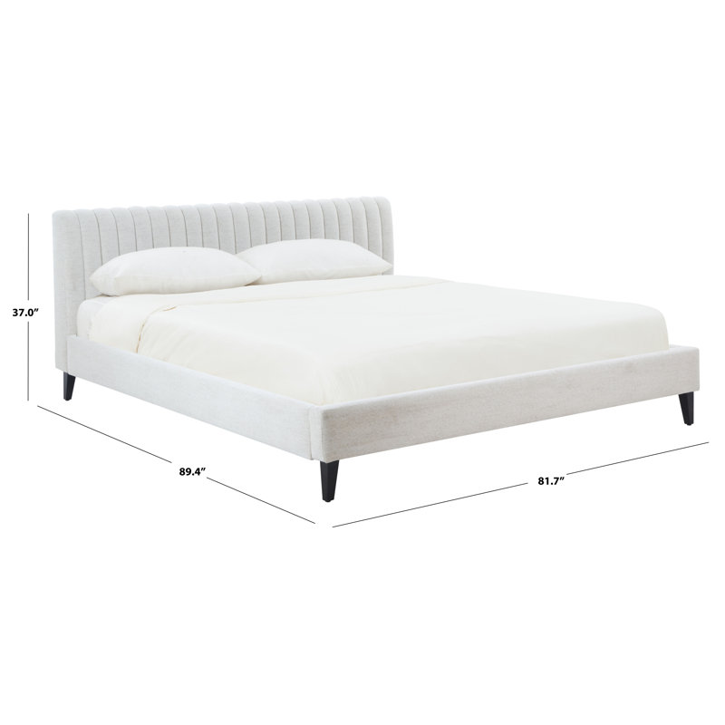 Lit en chenille Kerribecca, King, Taupe
