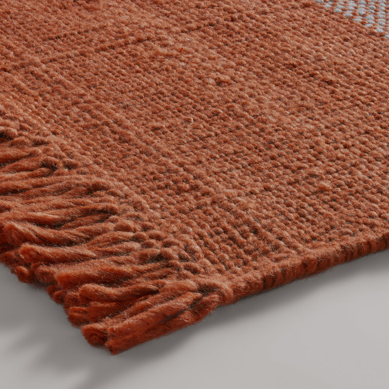 Headwind Striped Area Rug in Copper, Rectangle 9' x 12'