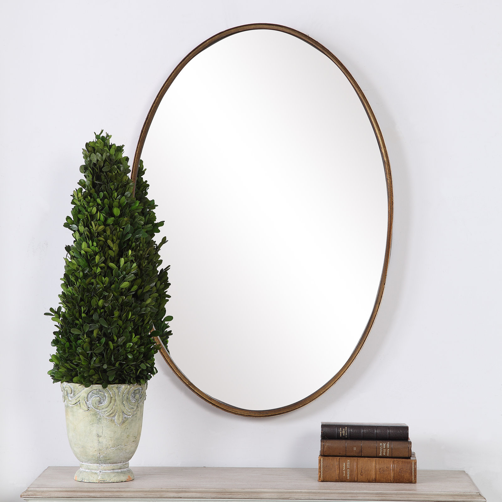 Ibon 24" Accent Mirror, Gold