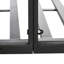 Pont en arche en métal pour l'allée de jardin - noir, avec motif charmant et caractéristiques robustes