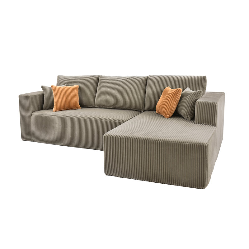 Canapé modulaire Fogshire, Orienté à droite, Chameau