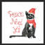 « cat noel », reproduction d’art encadrée-21593908