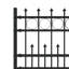 Powder-Coated Steel Fence Panels Included-124587310
