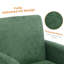 Upholstered Accent Armchair with Turned Solid Wood Legs-1818527478