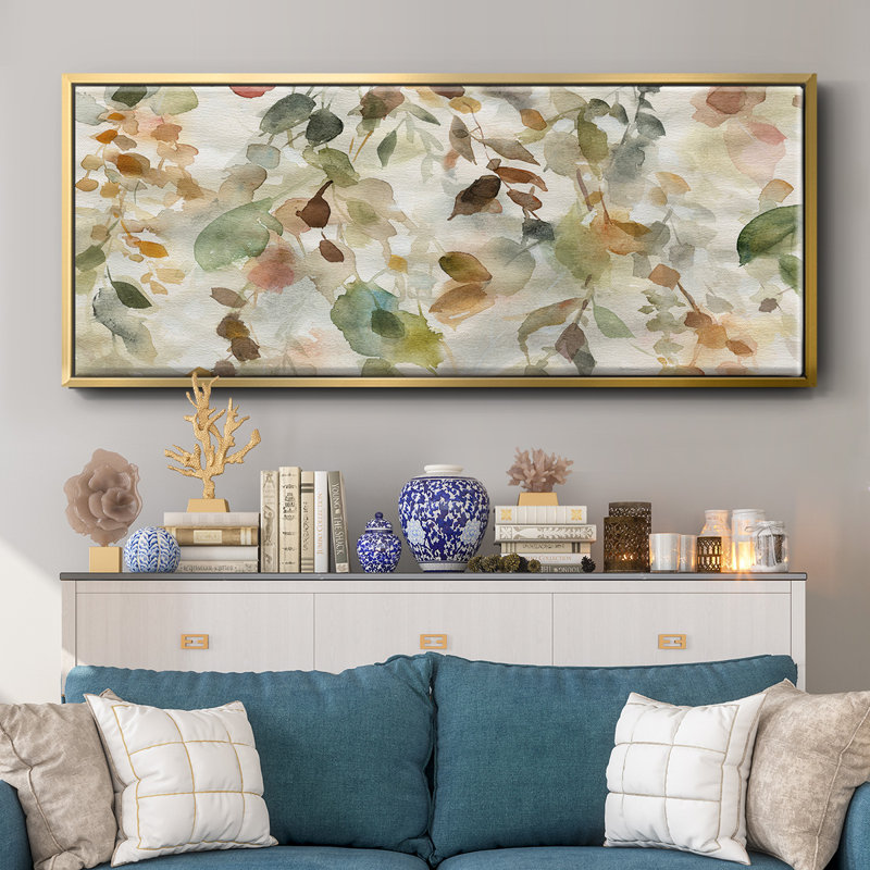 Fall Cascade- Framed Canvas, 20" H x 50" W