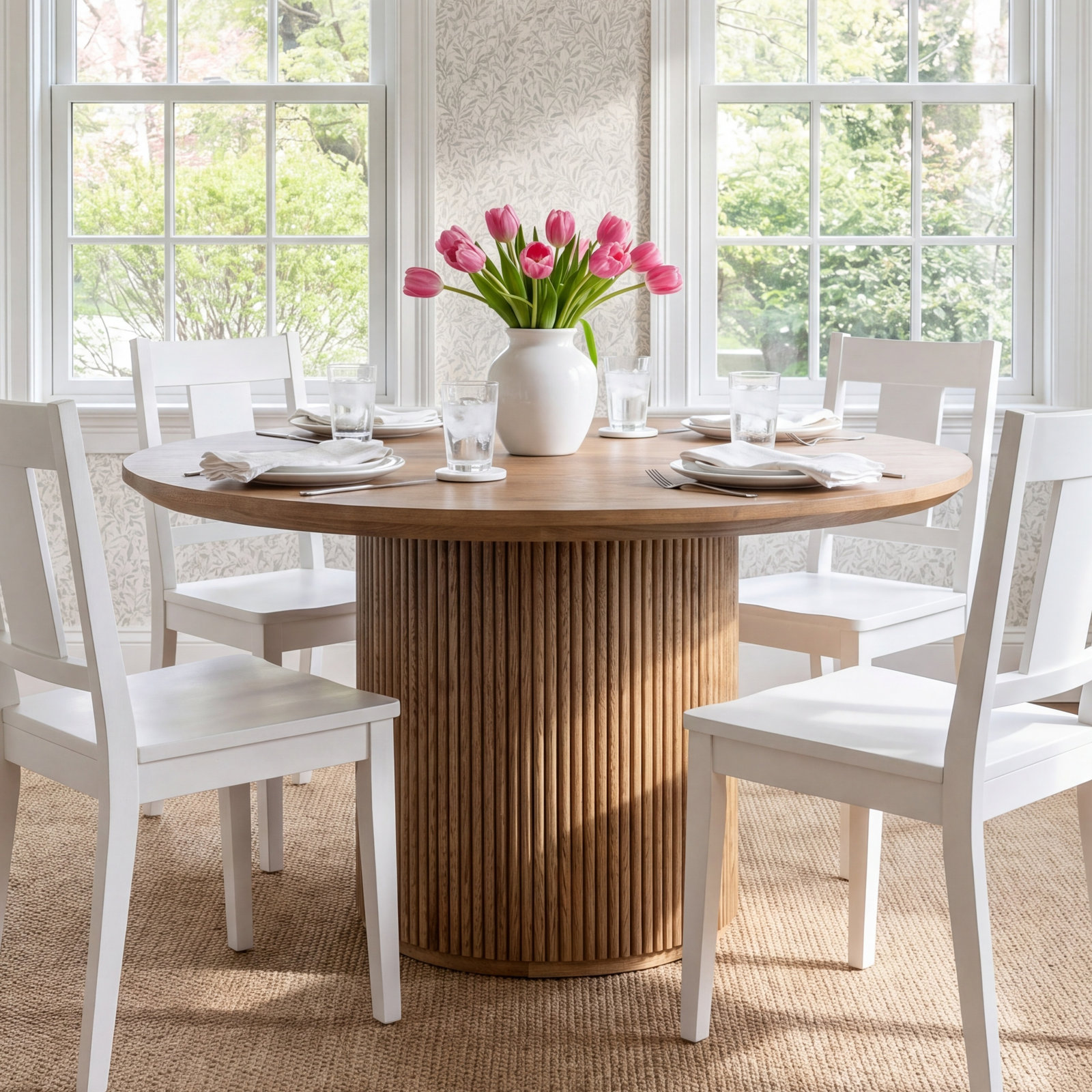 Vander 55" Dining Table, Tawny Brown