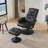 PU Leather Massage Reclining Chair with Ottoman-2105266457