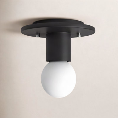 8" Single Light Flush Mount