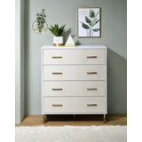 Commode rectangulaire à 4 tiroirs Demetrus