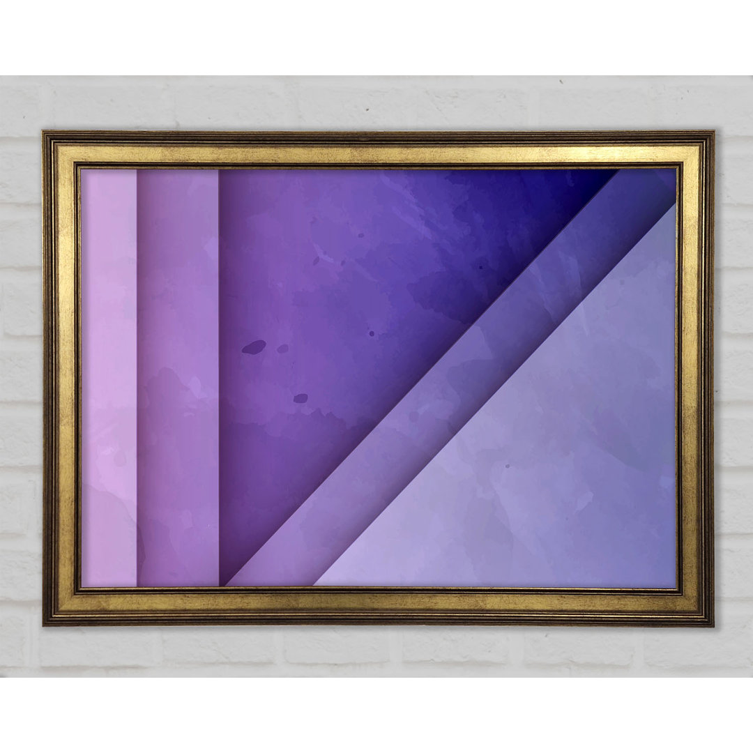 Gerahmtes Leinwandbild Purple Triangle