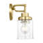 Applique murale de salle de bain Amiliano avec abat-jour transparent-112737952-112737955-112737956