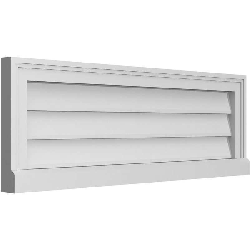 Cadre de seuil Brickmould, brun clair apprêté, H 12 po x l 36 po x P 2 po