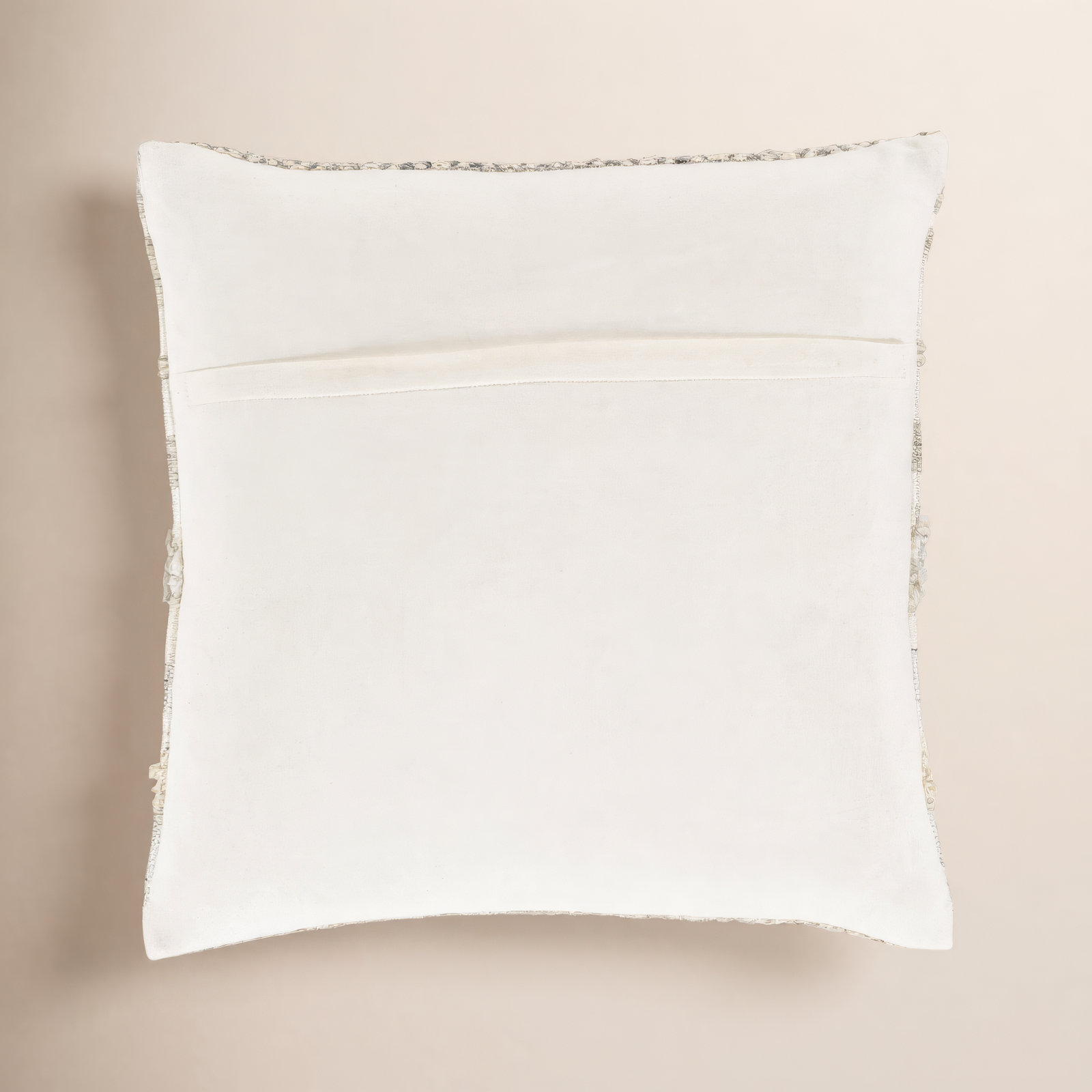Venora Fringed Cotton Throw Pillow, 22" x 22", Polyester/Polyfill