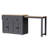 74.5 Inch Kitchen Island With Metal Door Hinge & Spice Rack - Grey 4 Cabinet Extendable Tabletop