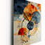 Mixed Media - Horloge murale spirales abstraites-98991452