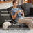 L-Shaped Modular Sectional Couch, Cloud Compression Sectional Sofa with Wide Armrest. Black-862882148