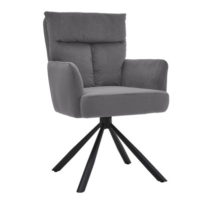Velvet Swivel Lounge Chair