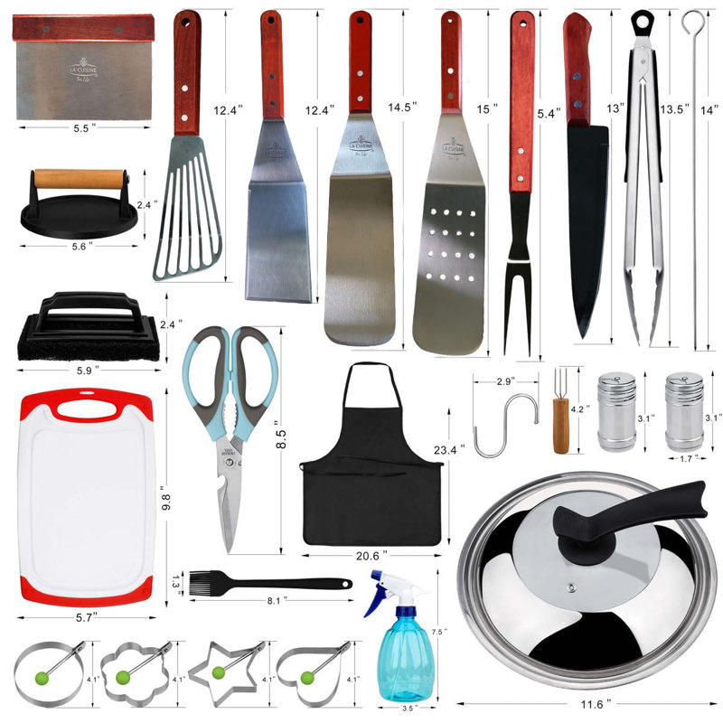 49 pièces d'accessoires de barbecue pour barbecue