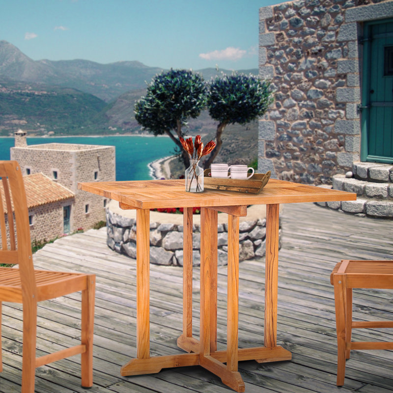Table à manger pliable en bois Warren