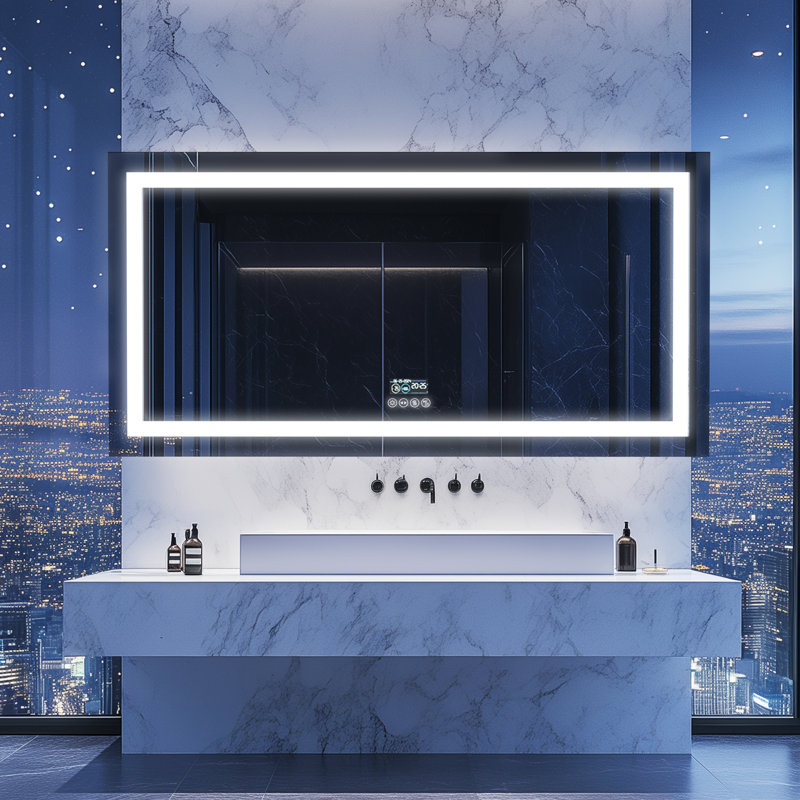 Miroir de salle de bain Led, 31,5 po x 63 po