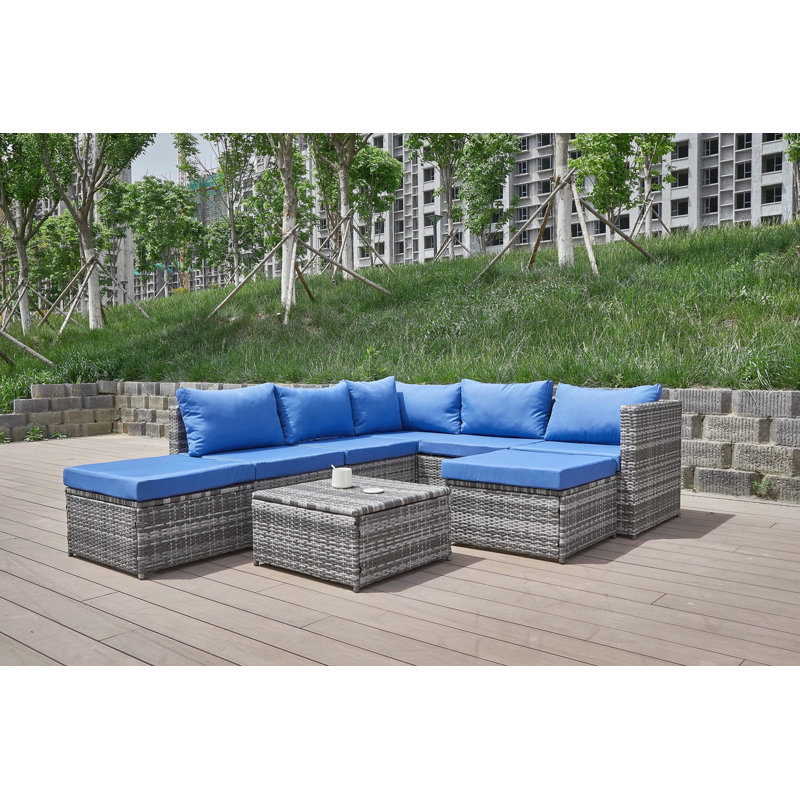 Patio Sofa With Cushions