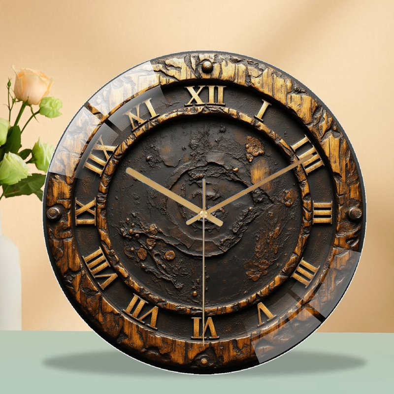 Horloge murale rétro vintage 12 po