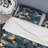Natural Tones Grey And Beige Mosaic Geometric Shapes Duvet Cover-76290740-129935901