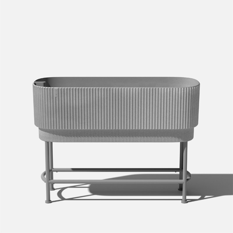 Veradek Demi Series Raised Garden Bed Planter 42" Planter, Gray