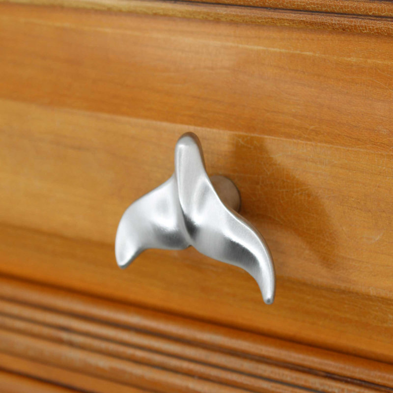1.9" Whale Tail Knob, Brushed Nickel