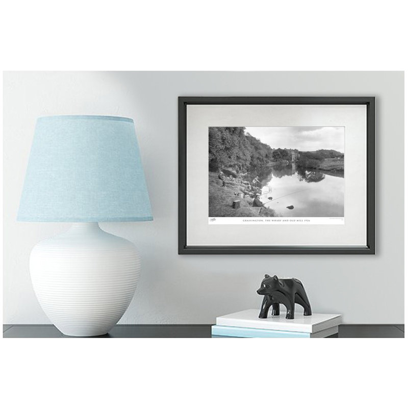 Grassington, The Wharf And Old Mill 1926 - Single Picture Frame Print, 28cm H x 36cm W x 2.3cm D