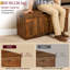 Banc de rangement en bois pour chaussures avec poignée en forme de U pour le vestibule, la chambre à coucher ou le salon - Charnière de sécurité - Capacité de 300 lb - Assemblage facile - Boîte à jouets multi-usage - Brun, 100 cm-129908478