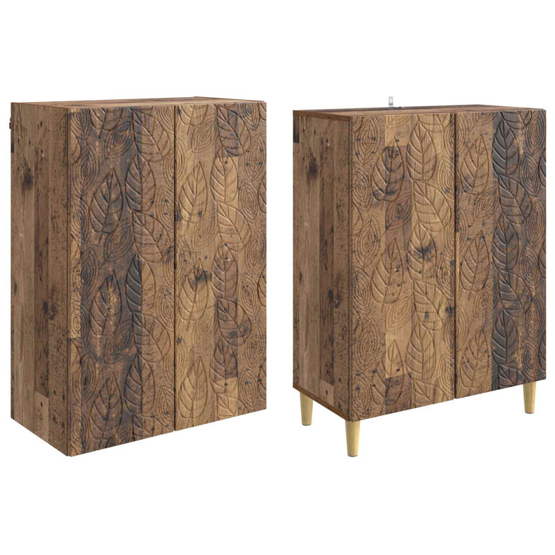4 -Door 4 Storage Cabinet, Old Wood