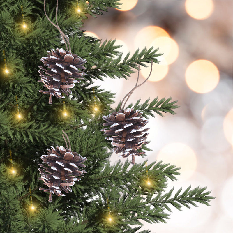15cm Wood Holiday Shaped Ornament, White