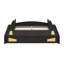 Lit plateforme de voiture de course en bois massif avec garde-corps, espace de rangement et roues-684902934-684902933