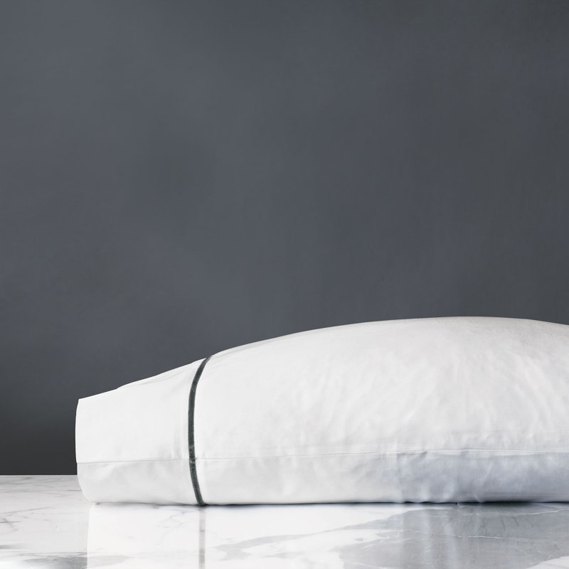 Linea Egyptian Cotton Sateen, King Pillowcase, Dove