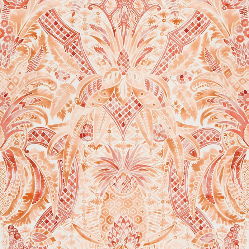 Schumacher x Timothy Corrigan Cap Ferrat Fabric, Orange