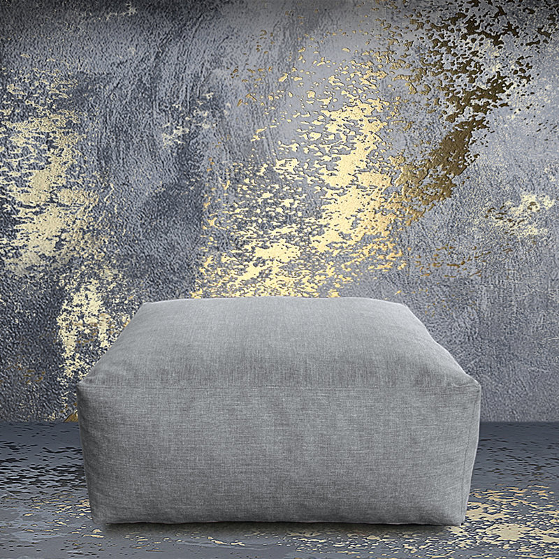 Pouf d'extérieur pour patio, Gris foncé